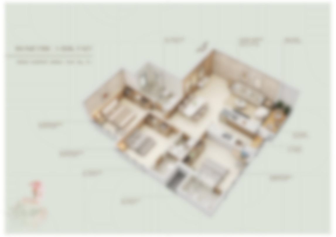 3 BHK Isometric View